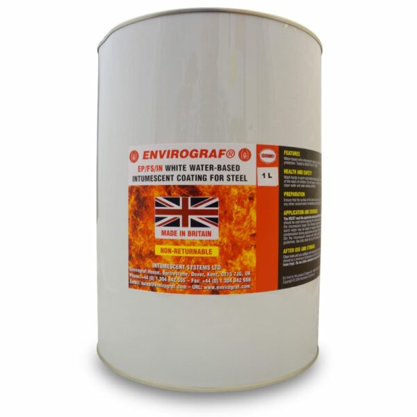 Envirograf EP/FS/INT Steel Intumescent Paint Coating 1L